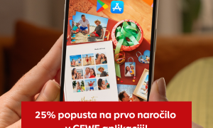 25% popusta na prvo naročilo v CEWE aplikaciji!